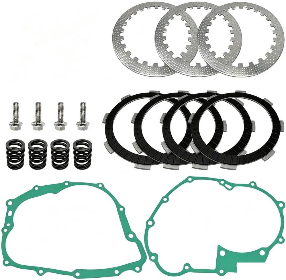 Clutch Friction Plates Kit & Cover Gasket Set Fit For ATC185 185S 1980-1983