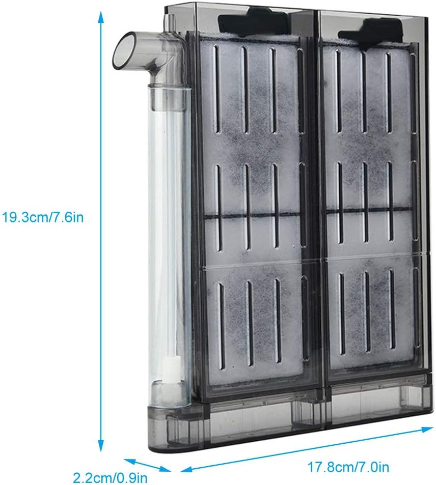 Aquarium Pneumatic Filter Fish Biochemical Activated Carbon Filter Aquarium Oxygen Filtration Equipment(Filter 20)