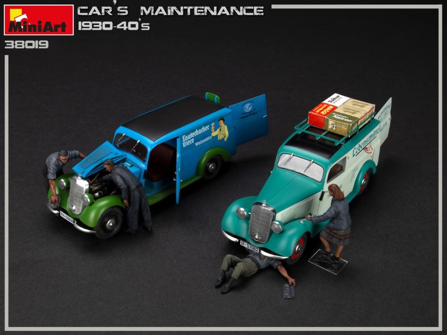 Mini Art 1/35 Car Maintenance 1930-1940s Plastic Model MA38019