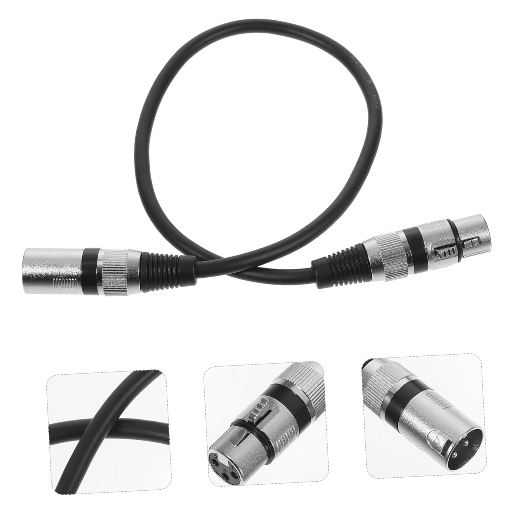 HEMOTON Microfono Trasmissione Efficiente e Portabilità Facile Maschio a Femmina 3 Pin Cavo Xlr in Rame Puro senza Ossigeno, Confezione 6 Pezzi per Sistemi Audio Ktv