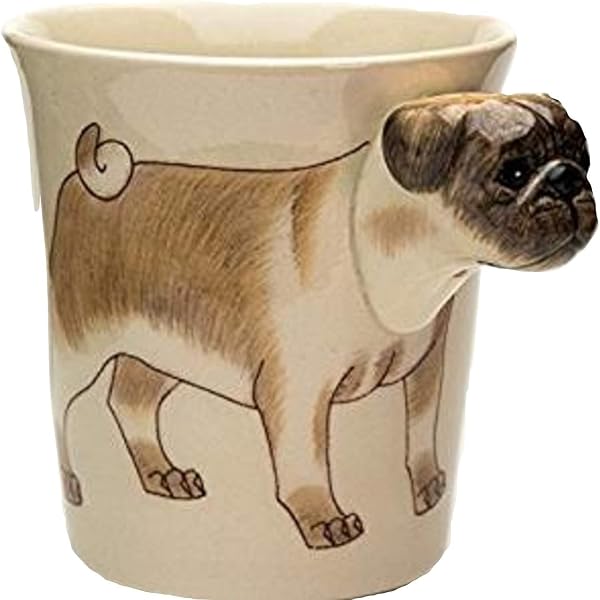 Tasse/mug Chien/Carlin Decorations/Bijoux/Cadeau Animaux 3D/Animaux Fantastique/Animal 3D Fait Main Enfant Femme Garcon Fille de LTD - 1