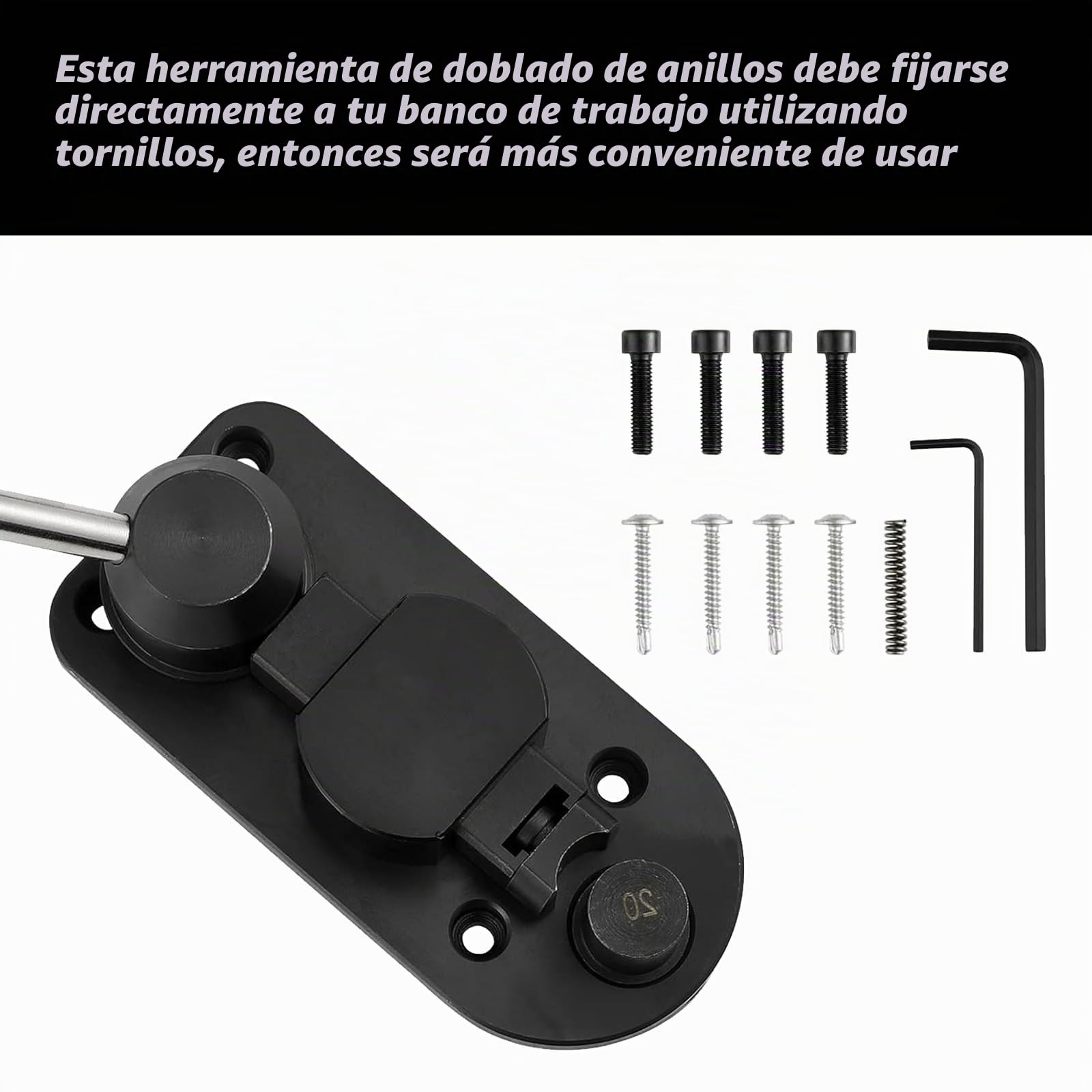 Aisny Máquina Dobladora anillo Fabricación de Anillos para Aretes 12/14/16/18/20/22 mm
