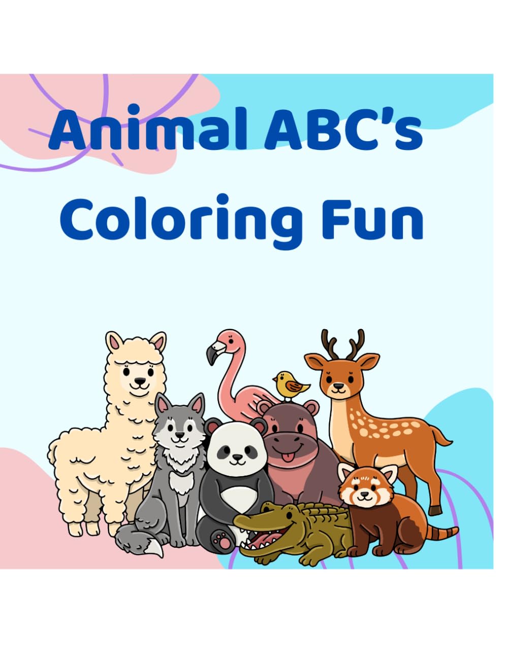 ABC's Coloring Book for Kids Ages 4–8: ABC's Animals Coloring Fun