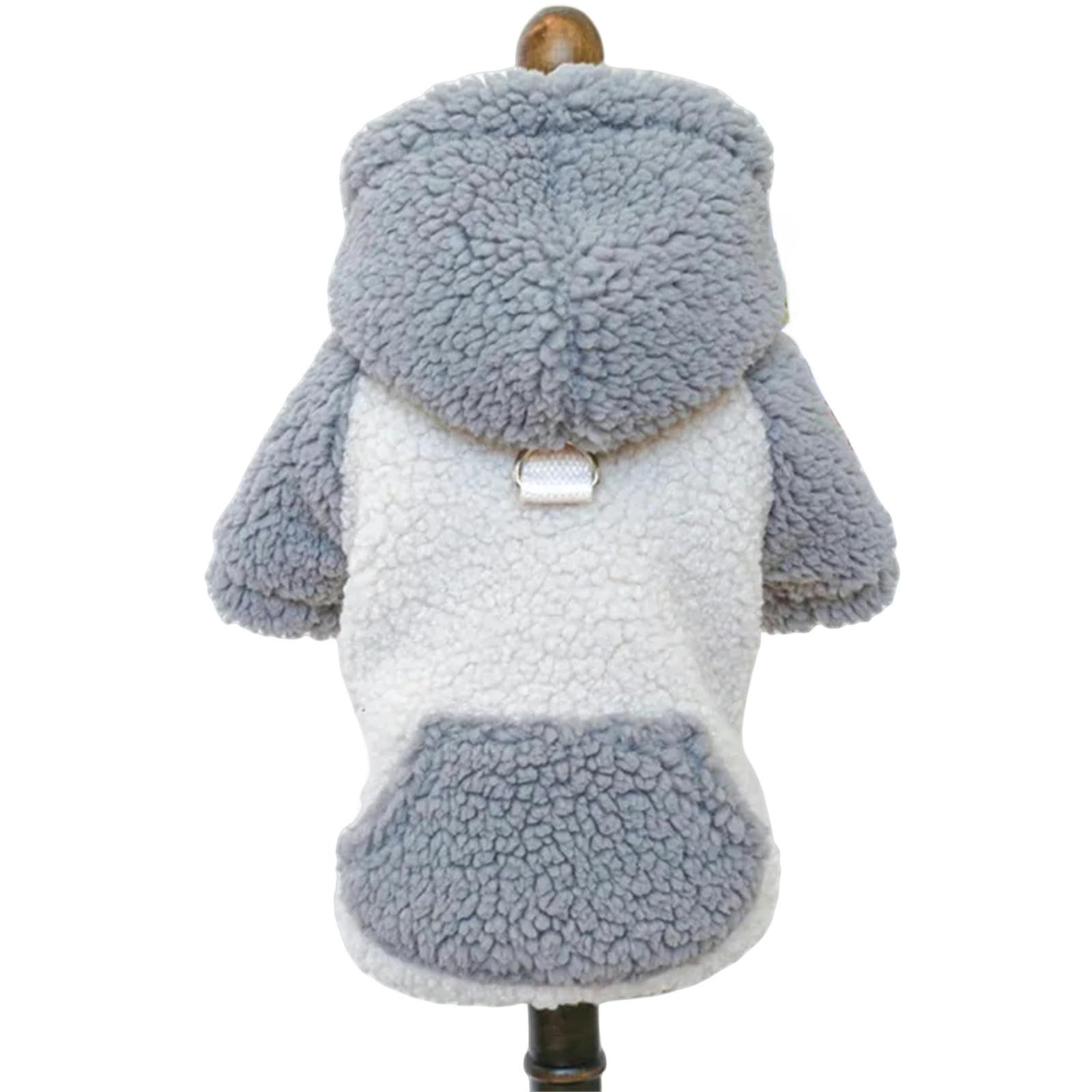 Vestiti per Cani Abiti per Animali Domestici, Felpe Calde, Vestiti per Cani, Forniture per Animali Domestici, Accessori per Animali -Grigio-XL