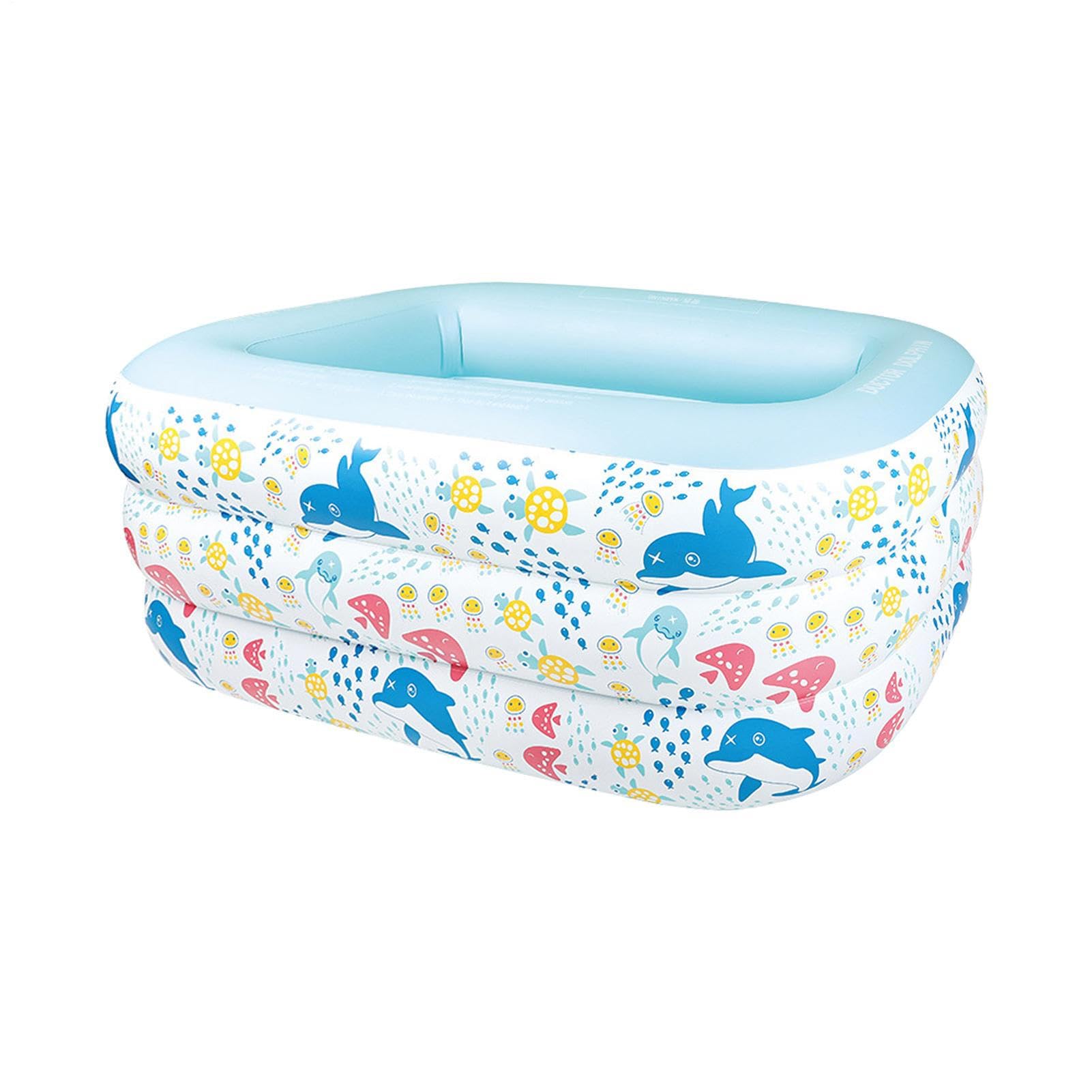 Piscina a pagaiata - gonfiabili della piscina | Blow Up Pools | Piscina per bambini con borsa per il deposito | Piccola irrigazione all'aperto che gioca a piscine per bambini/ragazza/ragazzo spiaggia