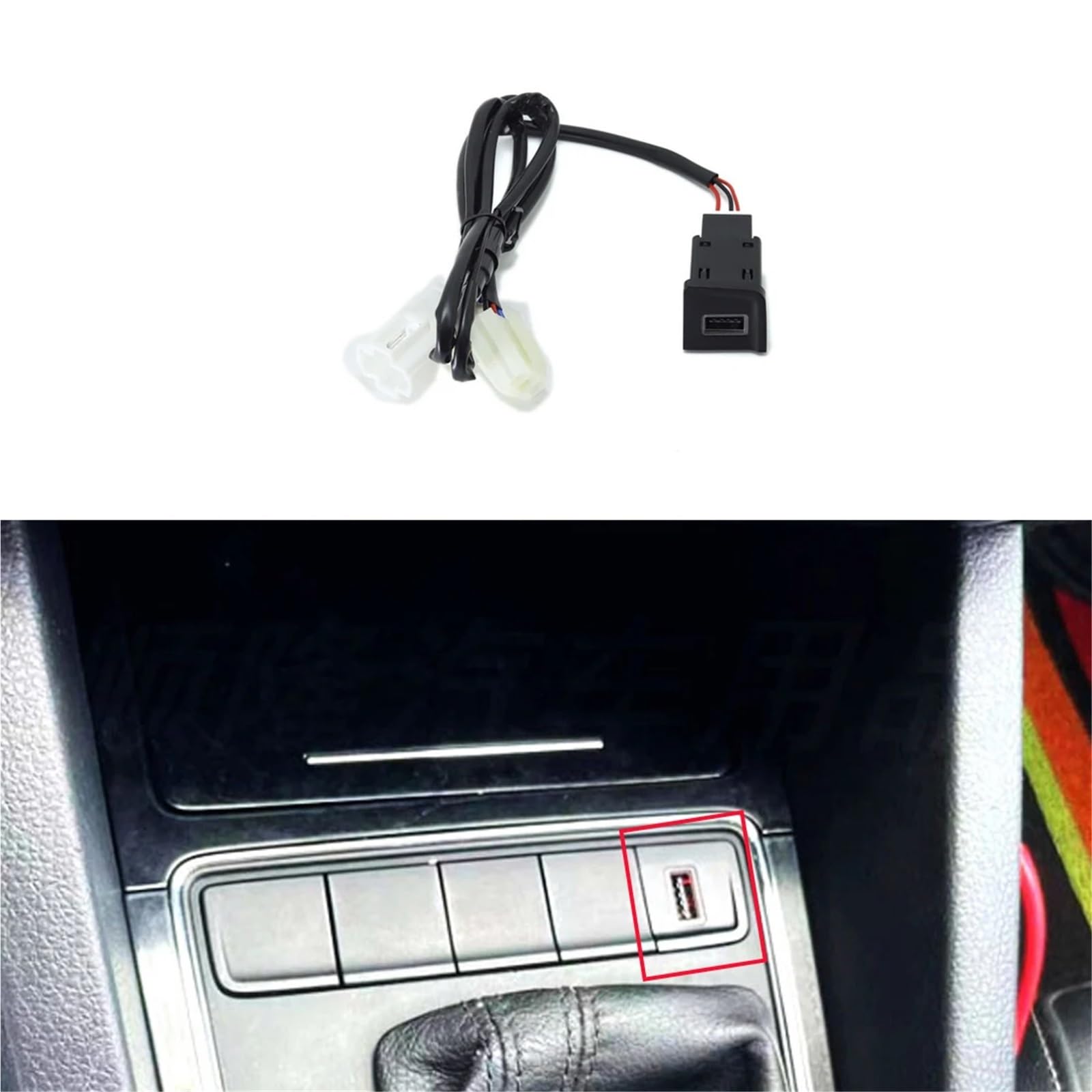 Interruttore a levetta per auto Per VW Per Volkswagen Sagitar USB caricabatteria per auto QC3.0 adattatore interfaccia di ricarica automatica pulsante 2015-2018 parti(QC3.0 and PD)