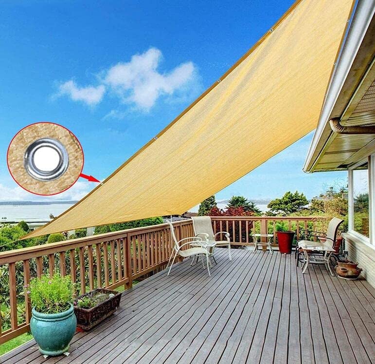 Filet d'ombrage PEHD 8x4m avec œillets toile de protection robuste - 8