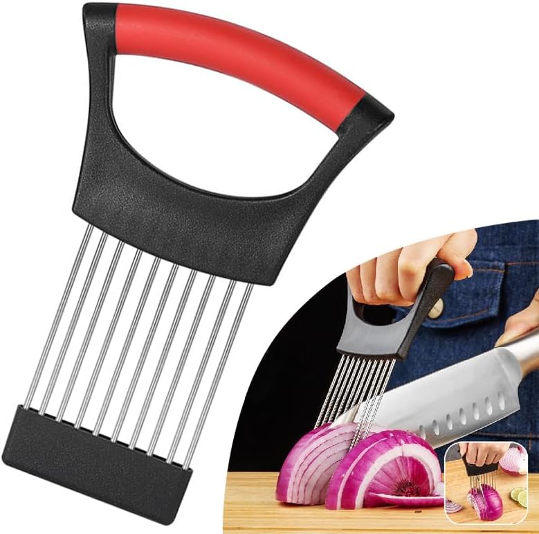 Onion and Lemon Slicer Tool – Versatile Vegetable Chopper (Red) Onion and Lemon Slicer Tool – Versatile Vegetable Chopper (Red)