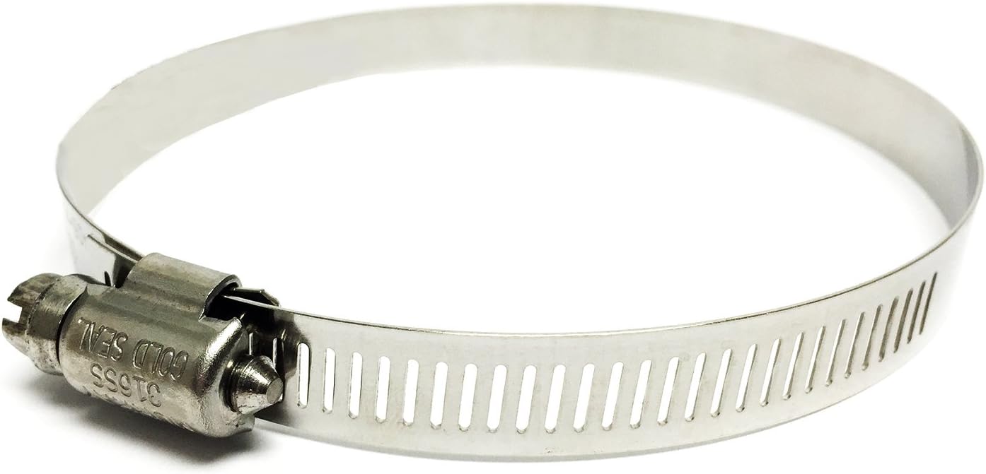 Sierra 18-710-64 Shields 3-9/16" to 4-1/2" Worm Gear Hose Clamp, Marine Grade, SAE 064, No Packaging