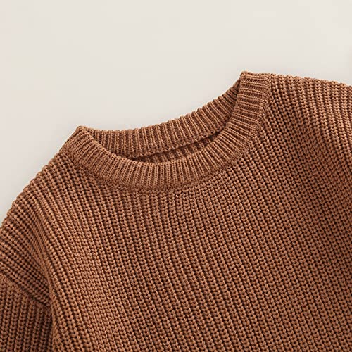 Newborn Baby Boy Girl Fall Winter Clothes Chunky Knit Sweater Romper Solid Long Sleeve Onesie One Piece Bodysuit4