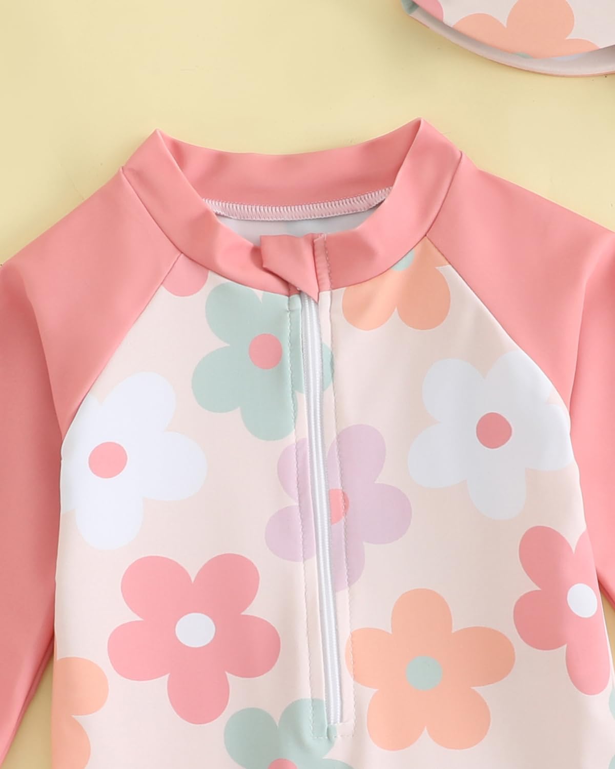 Maillot de Bain Bebe Garçon Fille Anti UV 3 Mois - 3 Ans, UPF 50+ Combinaison Bebe avec Chapeau, Tee Shirt Bébé à Manches Longues