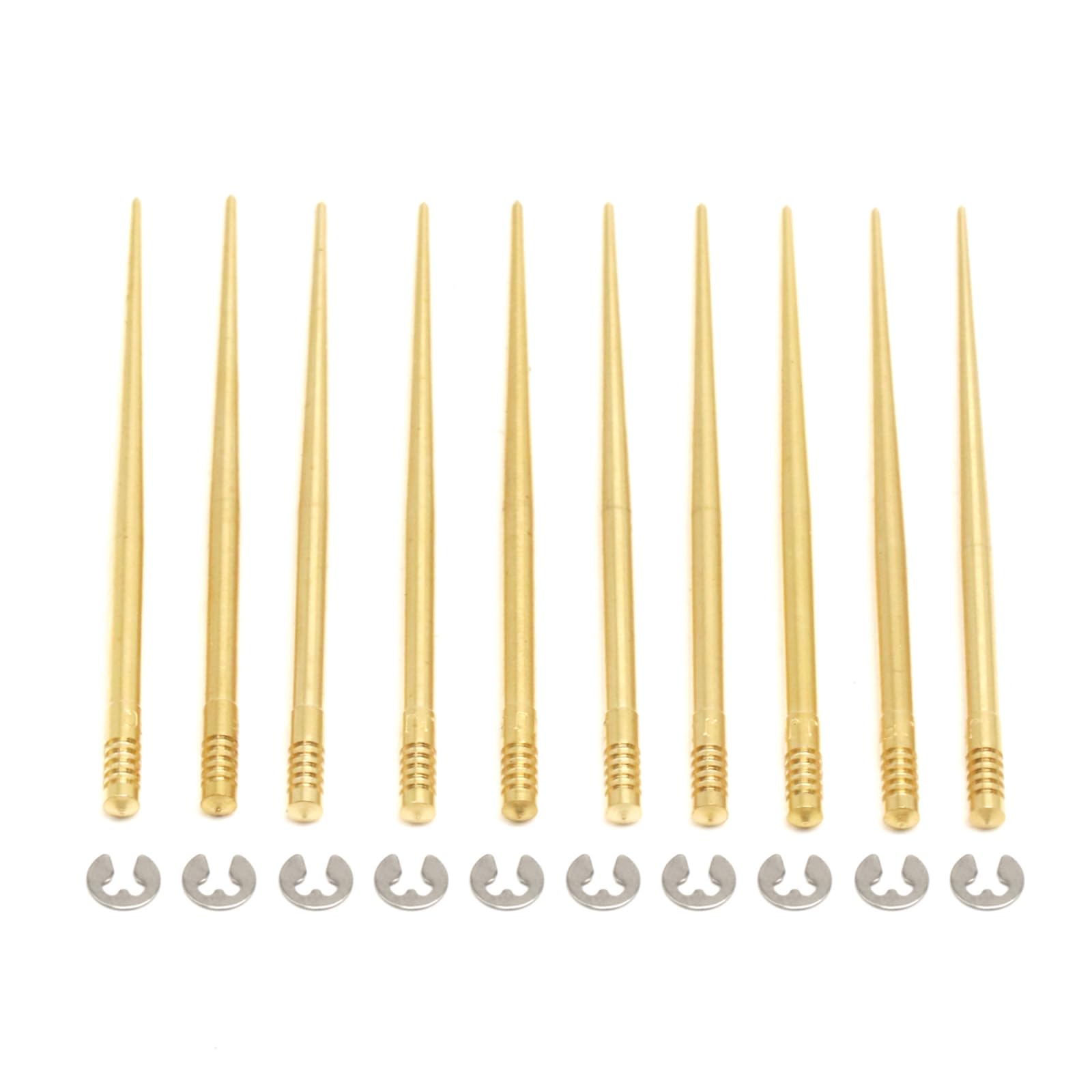 Lot de 10 jets d'aiguille de carburateur pour PW-K21-34, PE24-30, bon pour une accélération fluide et plus rapide, une meilleure maniabilité et une durabilité améliorées du moteur (N427-46)