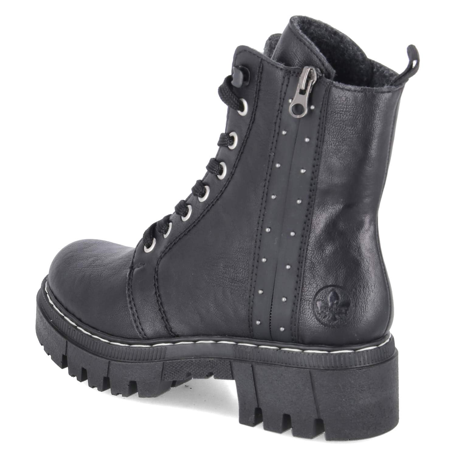 Rieker 74044-00 Schnürstiefel Synthetik Damen in schwarz