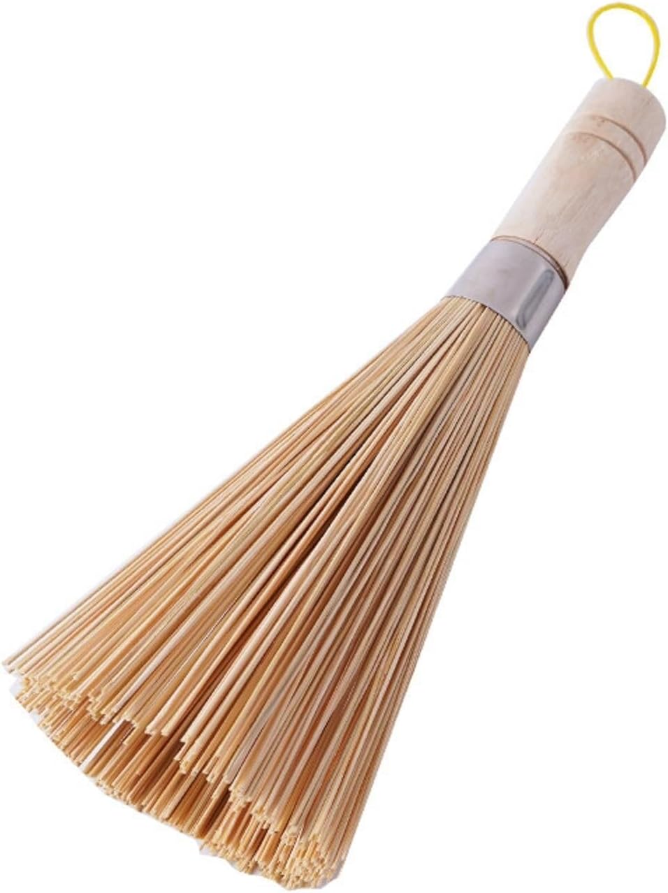 Pot Brush, Bamboo Brush Old-Fashioned Pot Brush Dish Brush Household Multi-Function Does Not Hurt Hands，for Dishes and Household Cleaning