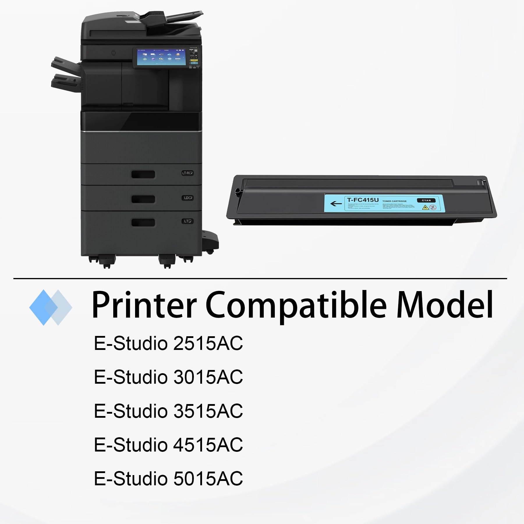 Amazon.com: T-FC415U-C T-FC415U Cyan Toner Cartridge (1-Pack