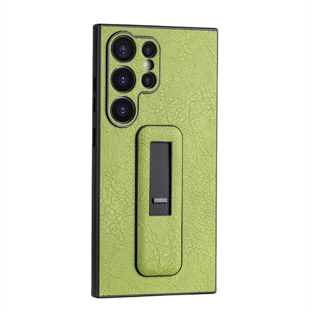 Coque cuir Samsung S21 Plus vert idéal pour visionner vos vidéos confortablement - 6