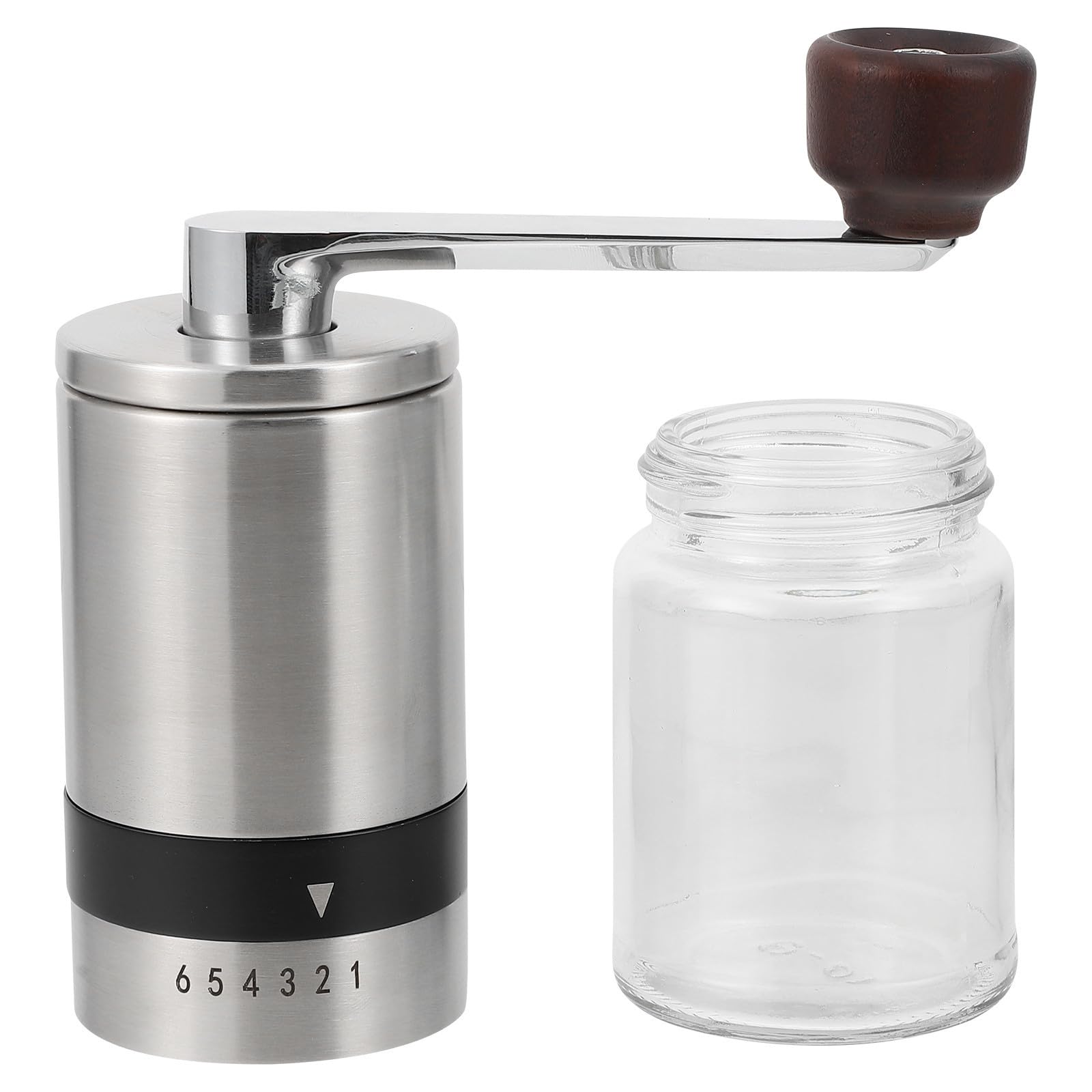 Handkaffeemühle mit Abnehmbarem Aufbau, Leise, Tragbar für Reisen