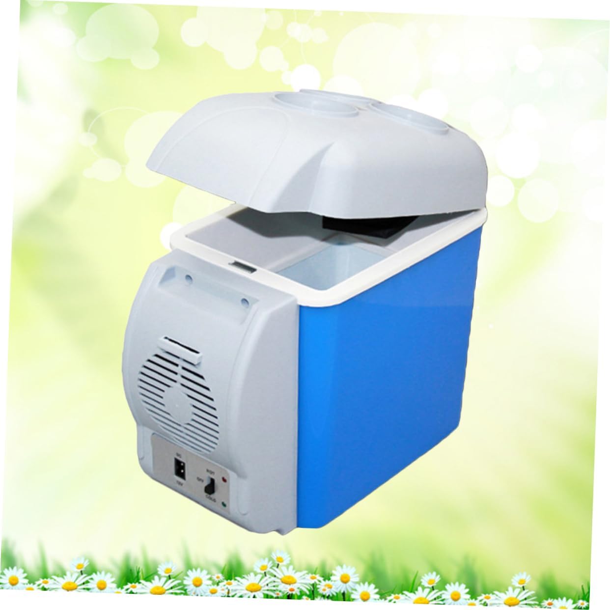 12v Portable Car Refrigerator Mini Cooler Warmer Auto Fridge Cup Holder for Car Suv Minivan