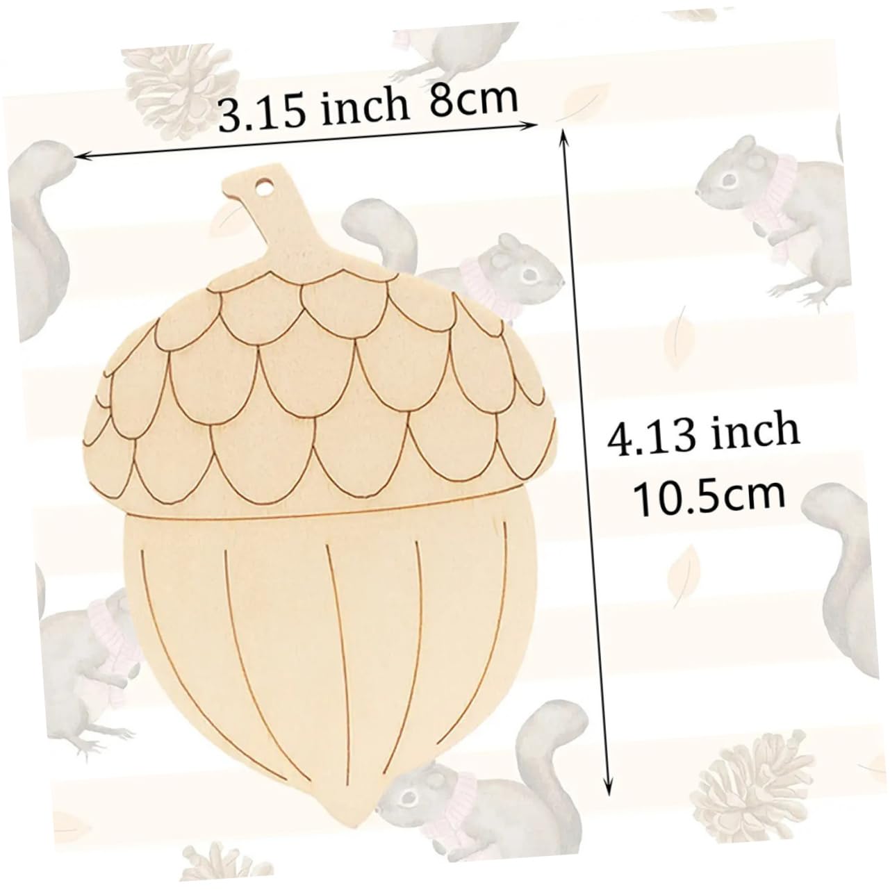 MAGICLULU 5 Sätze Holz Tannenzapfen Party Weihnachtsdekoration Anhänger 20 Stück Weihnachtsbäume Ornamente Weihnachten DIY Mini Weihnachtsbaum Ornamente Weihnachtsboxen 20 Stück * 5