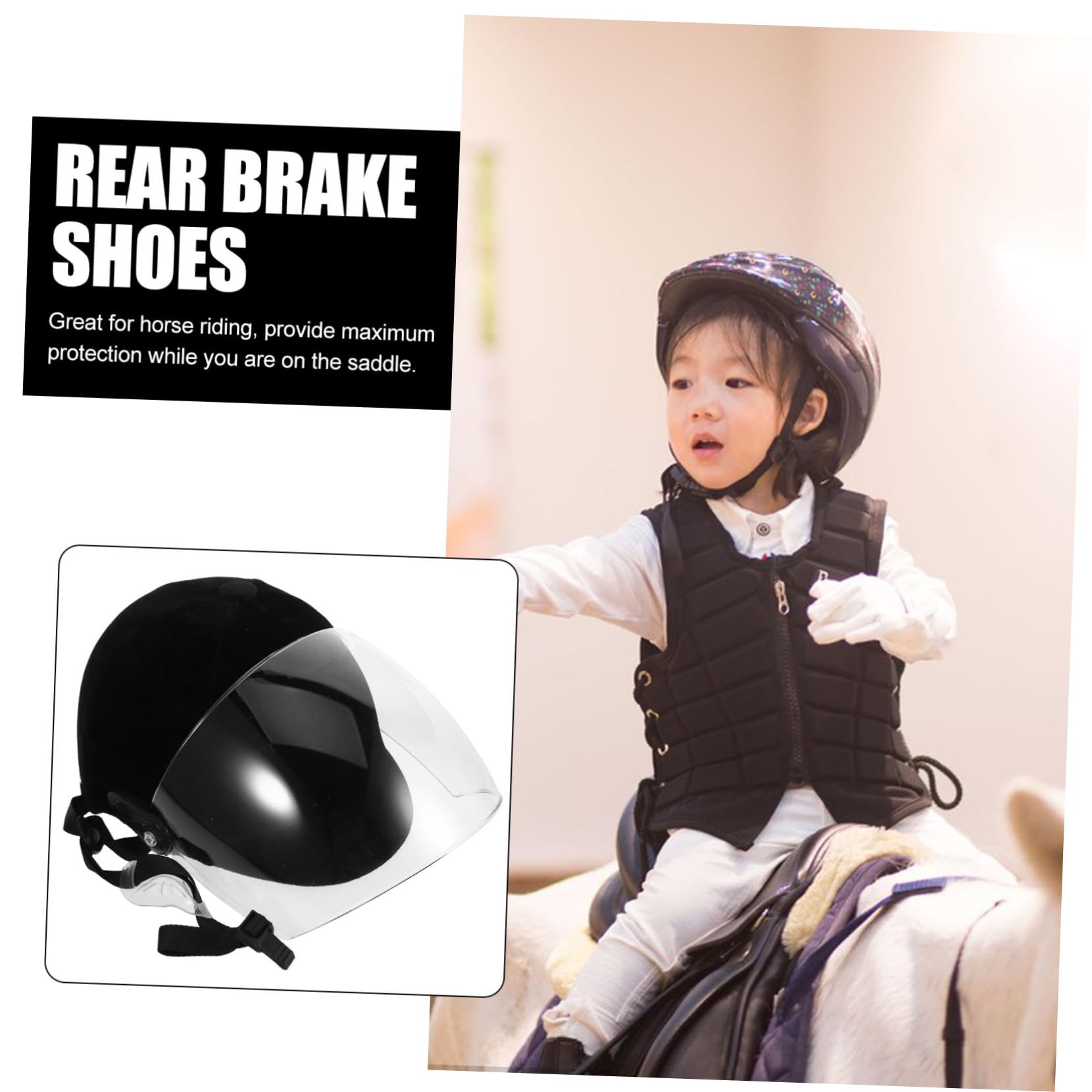 Casco Equestre Per Ragazzo Ragazza e Traspirante Protezione Sicura Per Sport All Aperto Come Equitazione e Bicicletta Design Comfortevole e Ventilato Per Attività All Aperto