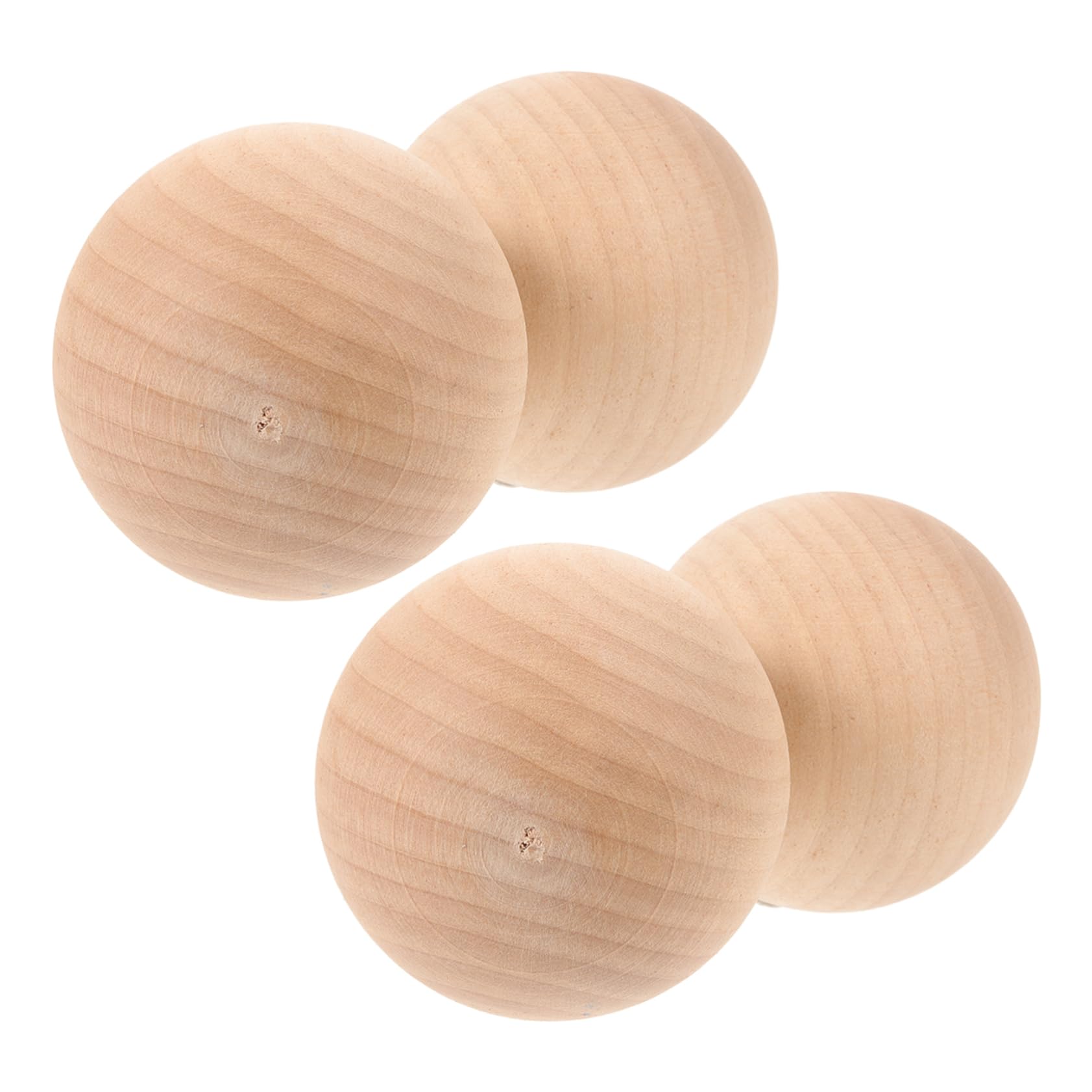 Gogogmee Wooden Bocce Set for Boys and Girls 4pcs Portable Outdoor Croquet Game