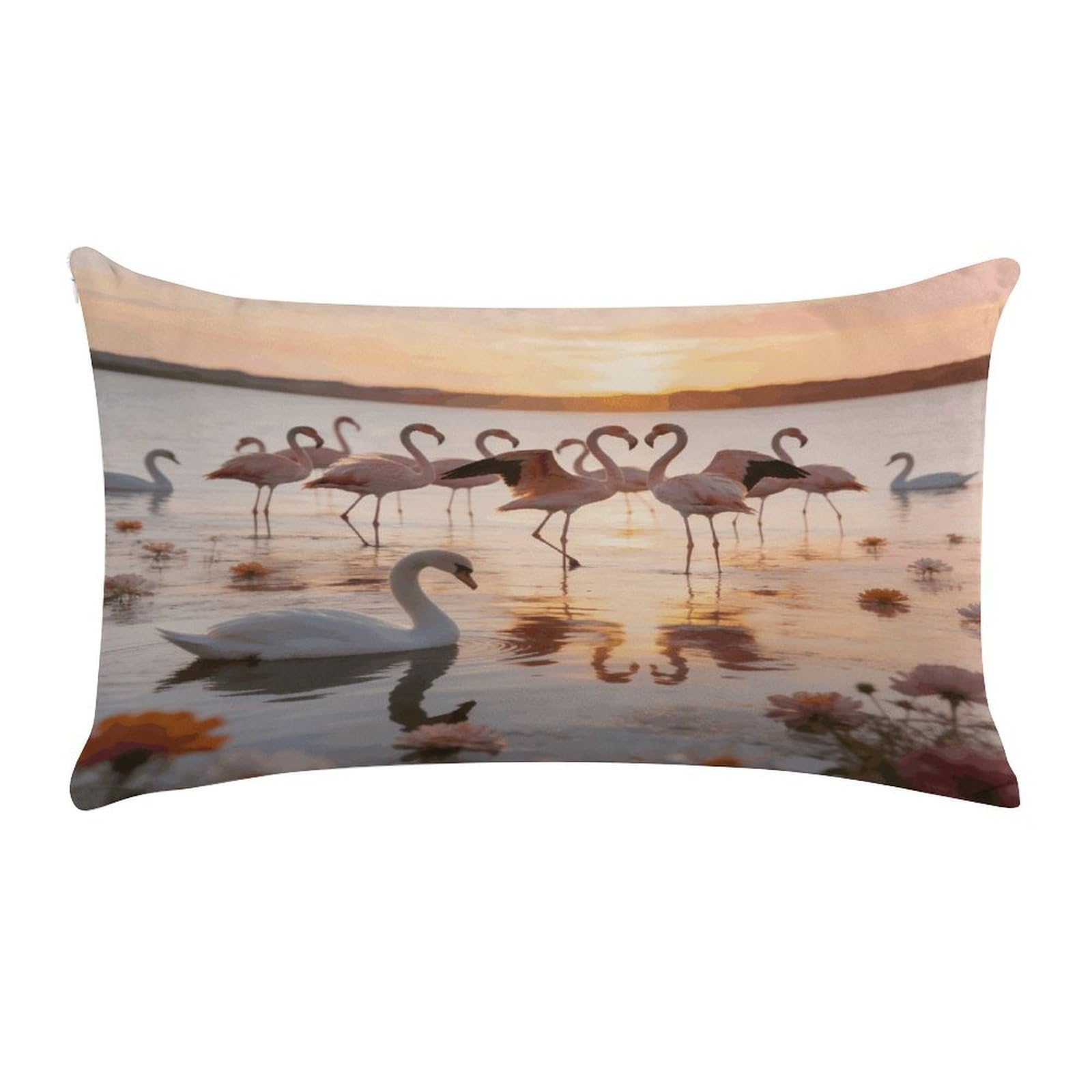 Khauerbc Style Flamingospillow Cases Standard,Ultra Soft Microfiber Pillowcase With Zipper Closure,Bed Pillowcases Cover With Zipper For Bedroom, Sofa, Couch.