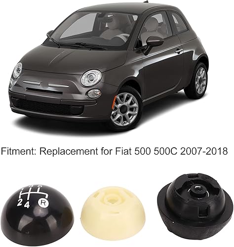 Miniatura 2 de Fydun Kit de perilla de palanca de cambios manual, perilla de palanca de cambios de coche de 5 velocidades, pomo de palanca de cambios de maletero