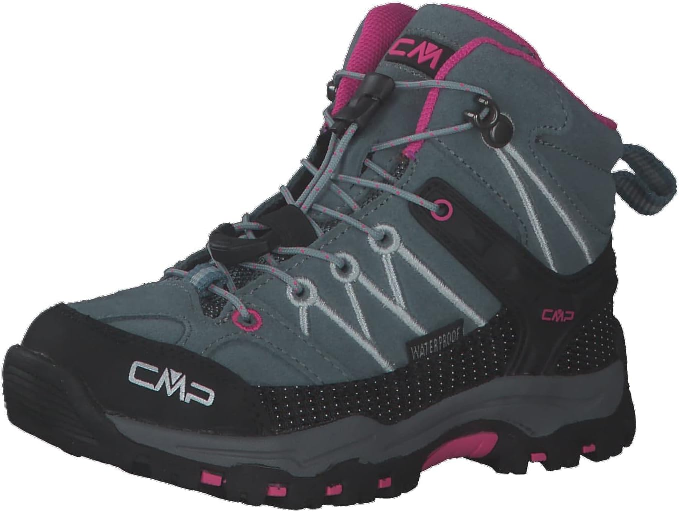 Zapatos De Trekking CMP Kids Rigel Low – Impermeables, Color Grafito/ultramarino, Talla 37, Unisex Niños