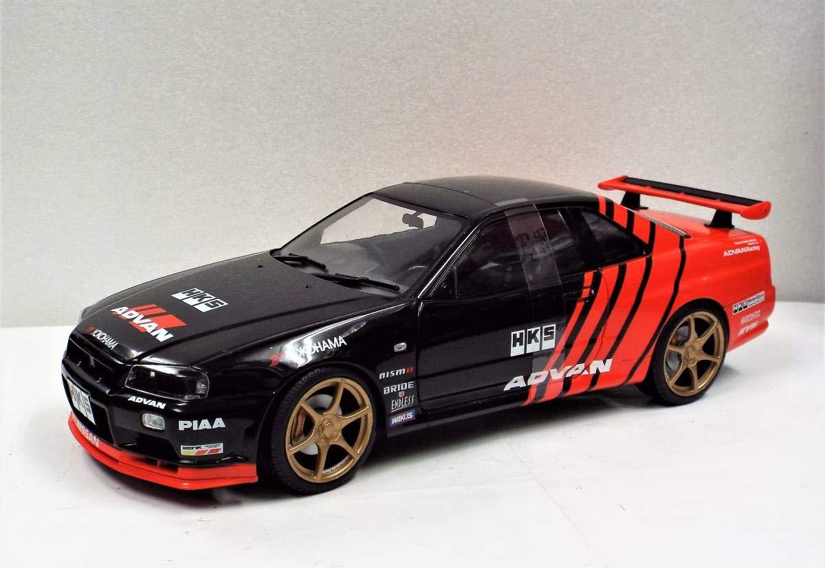 Amazon | ソリド118 スカイライン GT-R (R34) アドバンカラー(黒赤)の ...