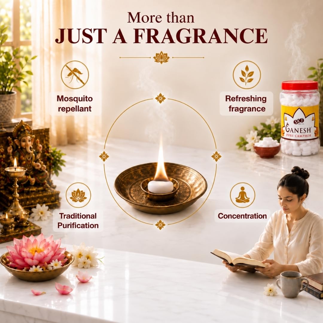 Natural Camphor Tablets for Puja & Aromatherapy -5