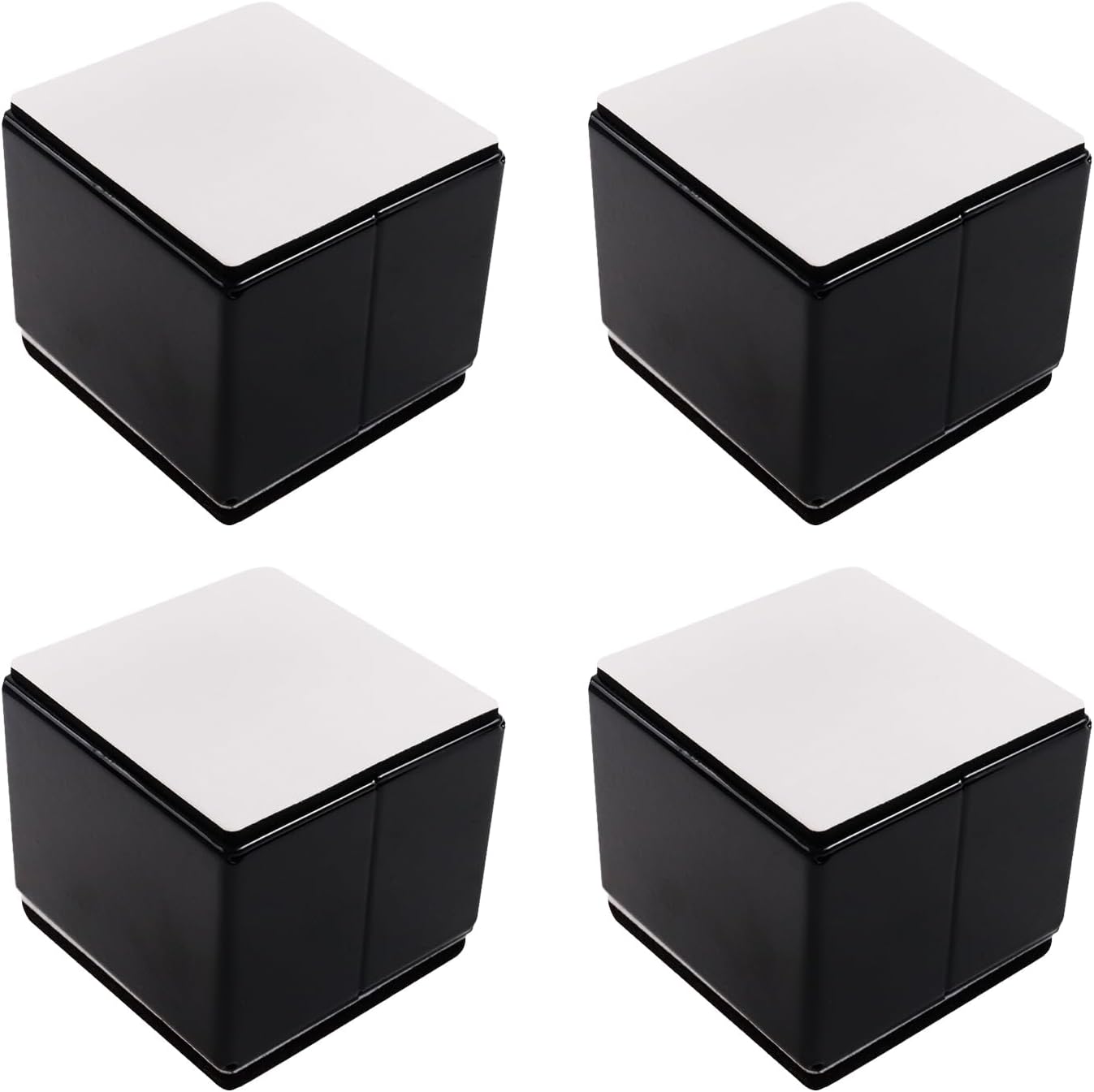 Risbay 4Pcs 2 Inch Bed Riser,Heavy Square Chair Sofa Couch