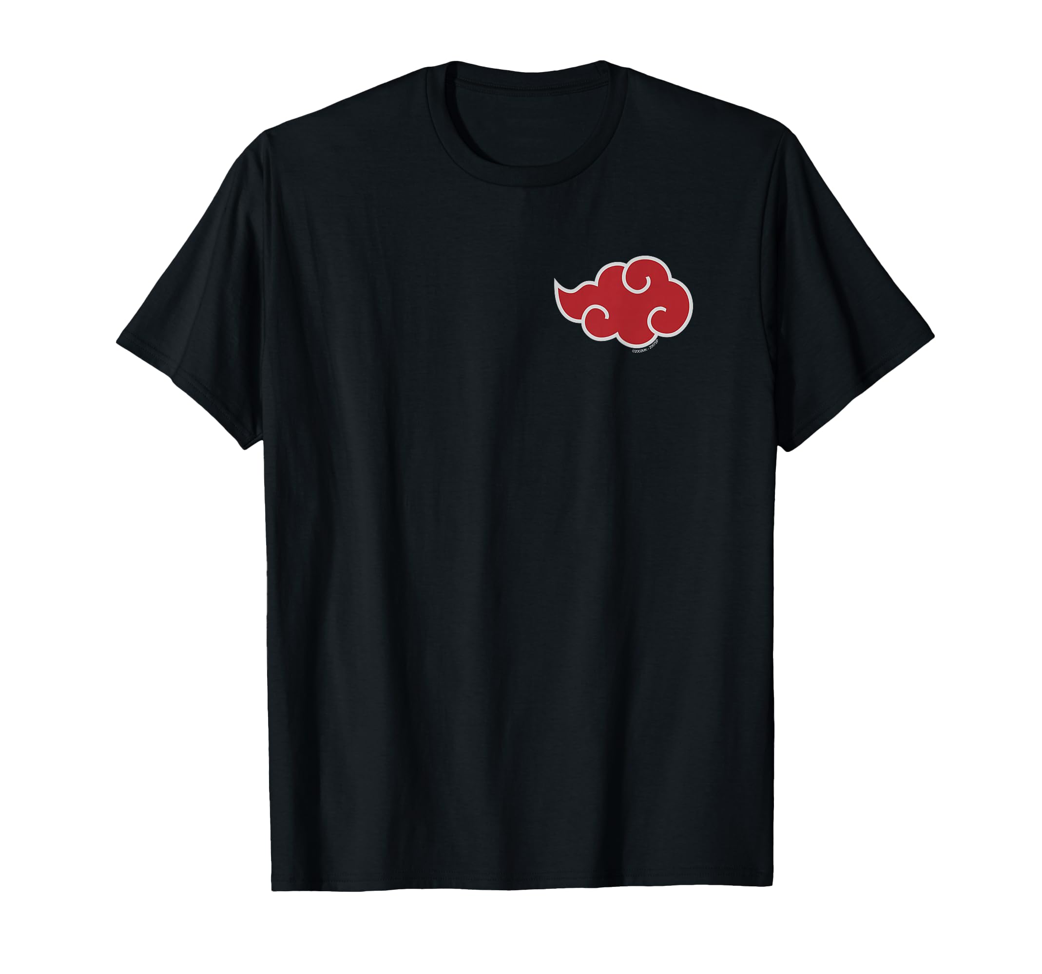 Shippuden Akatsuki Cloud Chest Print Anime T-Shirt