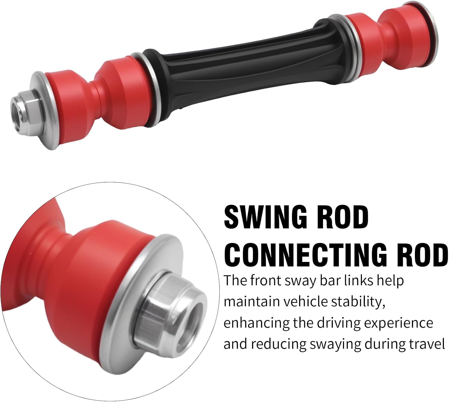 K200222 Sway Bar Links with Bushings Fit for Chevy Silverado Suburban Tahoe for Sierra Yukon, Replaces K700432 K700538
