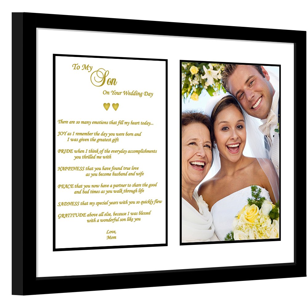 mother son wedding picture frame