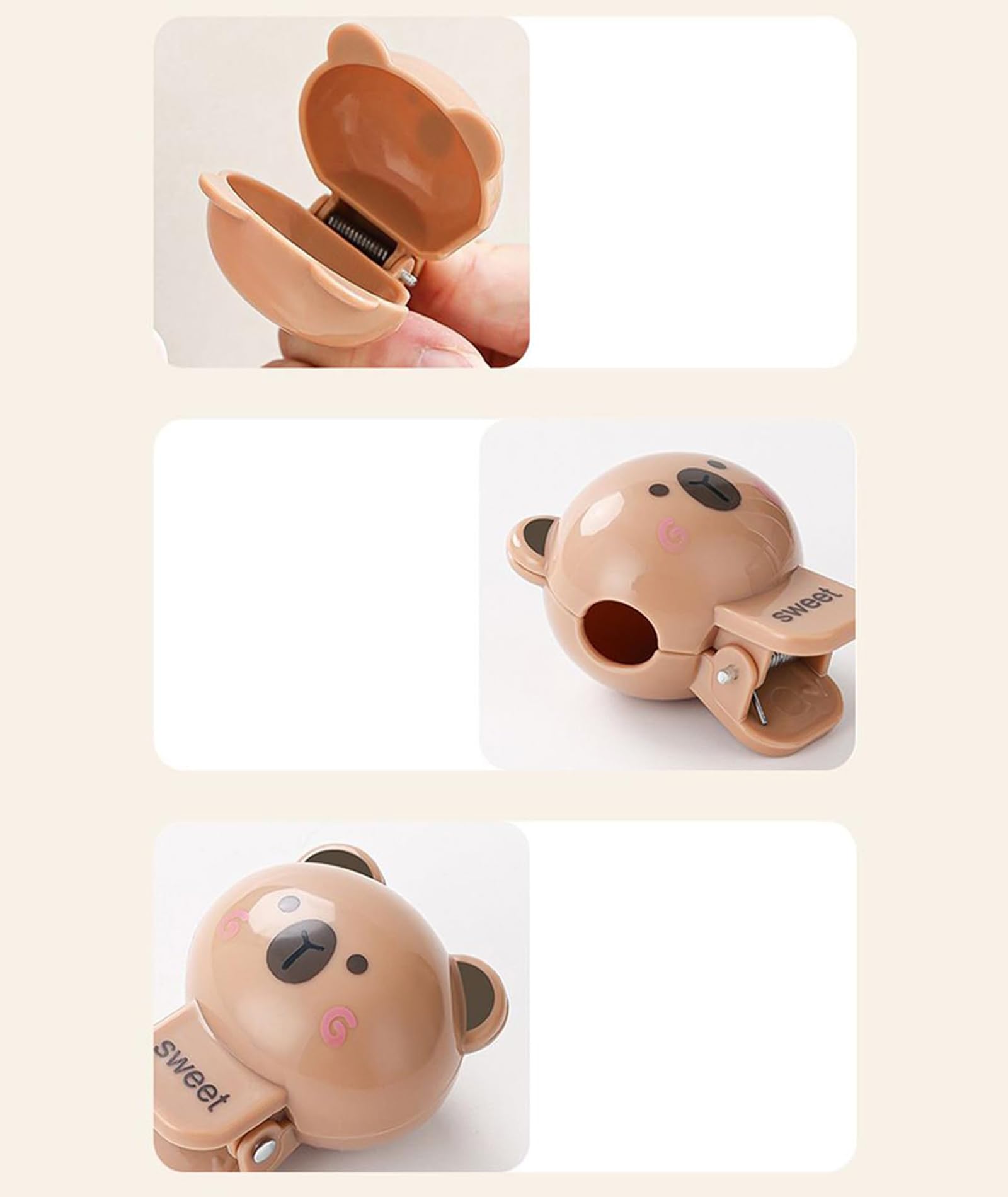Zbdroxygen 4Pcs Animal Toothbrush Cover Case, Travel-Friendly Tooth Brush Cap Cover with Breathable Design, Cute Animal-Themed Toothbrush Cover for Families and Travel 1