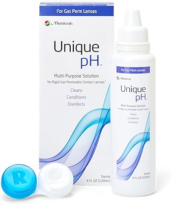 Menicon Unique pH Multi-Purpose Contact Lens Solution With Lens Case 4 Fluid Ounces