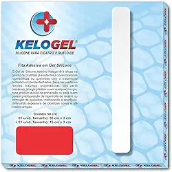 FITA DE SILICONE PARA CICATRIZ E QUELOIDE 50X3CM KELOGEL