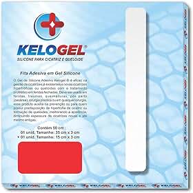 FITA DE SILICONE PARA CICATRIZ E QUELOIDE 50X3CM KELOGEL