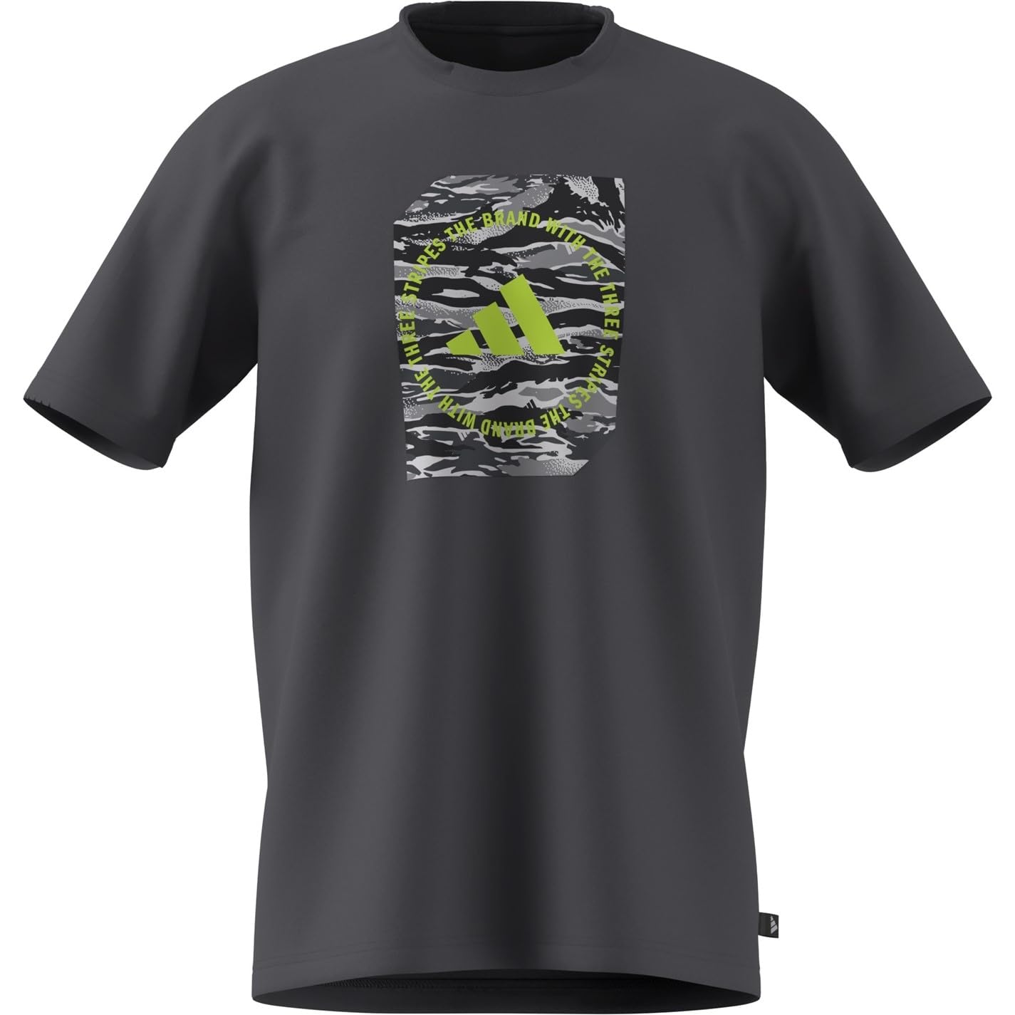 Adidas Men's Grey Graphic Logo T-Shirt in Size M, Sports Direct