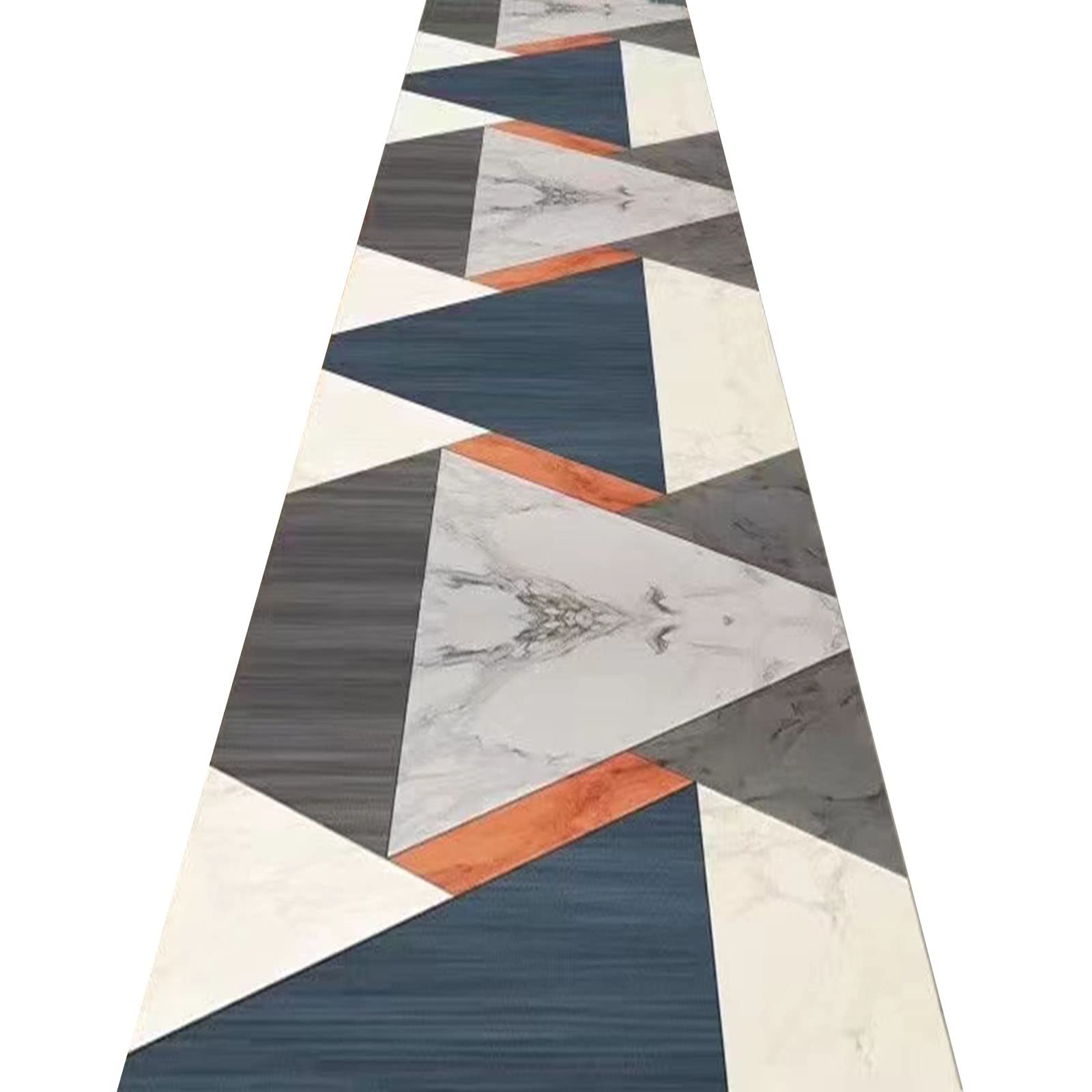 Tapis de passage d'allée au design géométrique pour harmoniser votre entrée