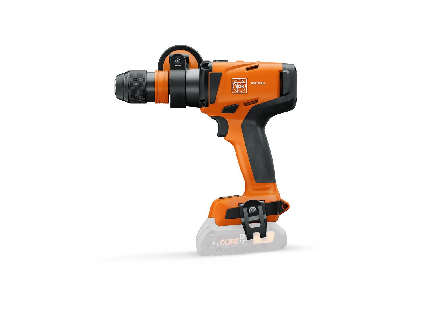 FEIN Trapano Avvitatore a Batteria brushless con percussione ASCM 18 QMP AS | 4 velocità, Attacco QuickIN, Maschiature M14, Forature Seghe a Tazza HM fino a 80 mm, batteria e caricabatteria non inclusi
