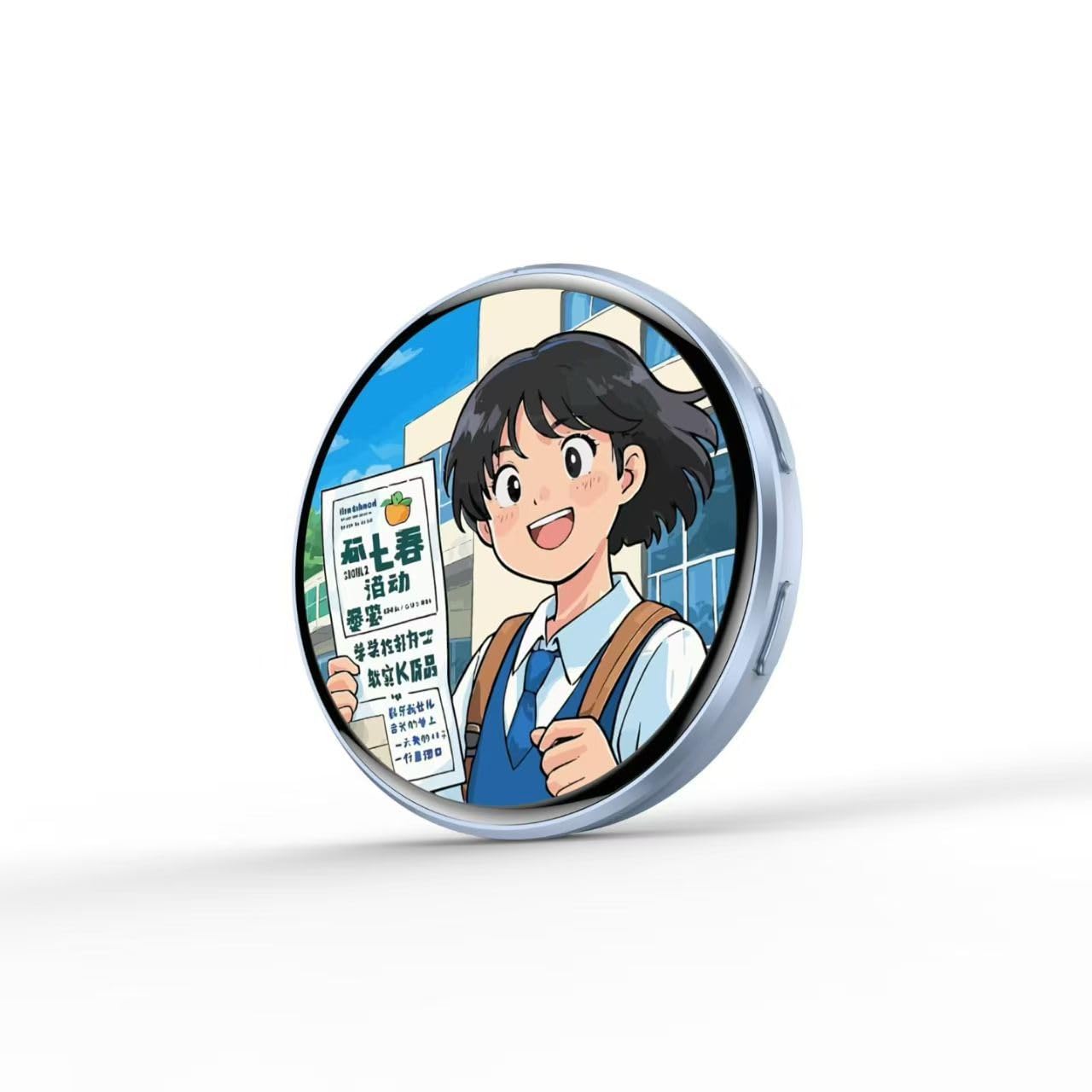 Pin Digital con Pantalla Táctil HD de 2 Pulgadas, Botón Magnético Dinámico, 600 mAh, 20+ Horas