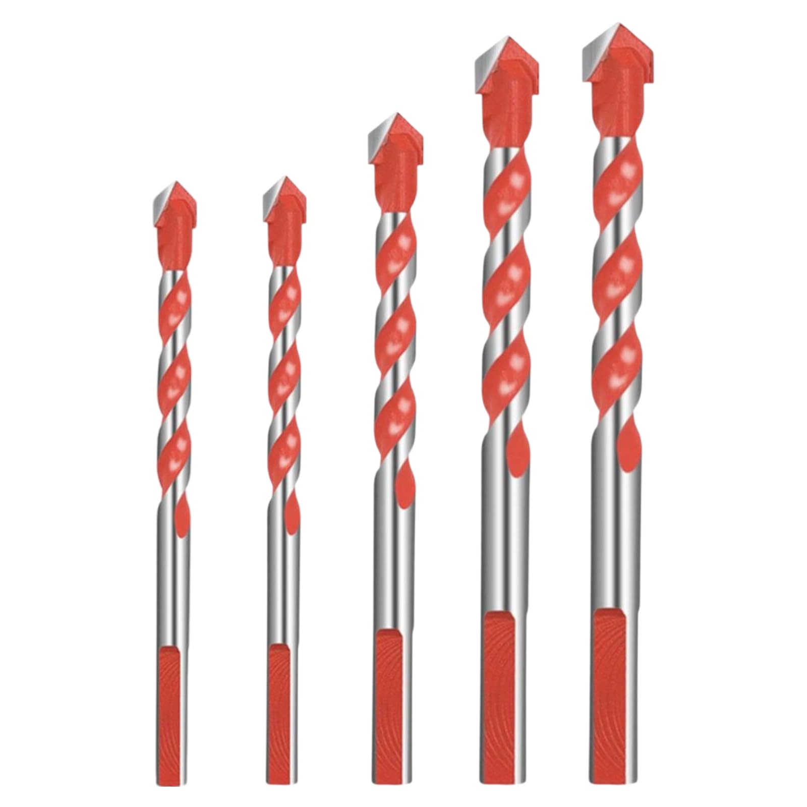 6-12mm Masonry Drill Bits Set - Cobalt Drill Bits, Wall Drill Bit & Brick Drill Bits, Carbide Drill Bits for Hardened Steel & Concrete | FUGYTVEN