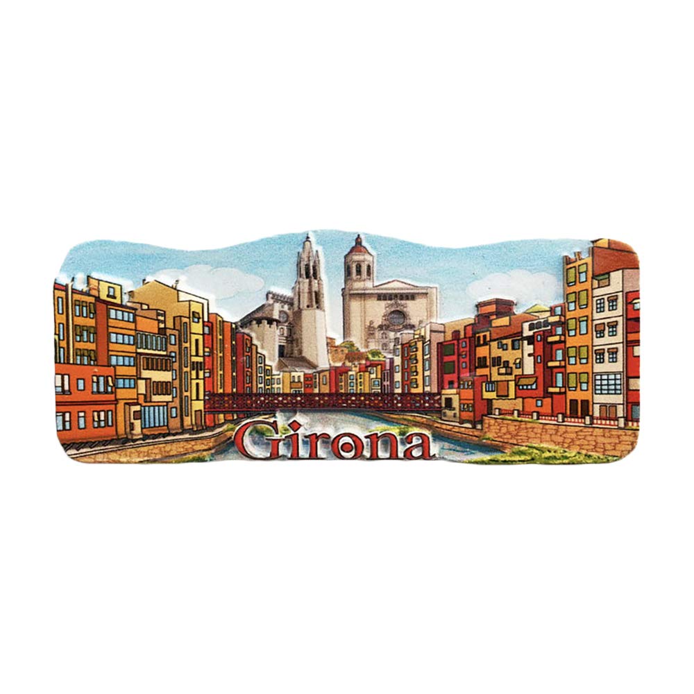 Wedarego Girona Spain 3D Refrigerator Fridge Magnet Tourist Souvenirs Handmade Resin Craft Magnetic Stickers Home Kitchen Decoration Travel Gift
