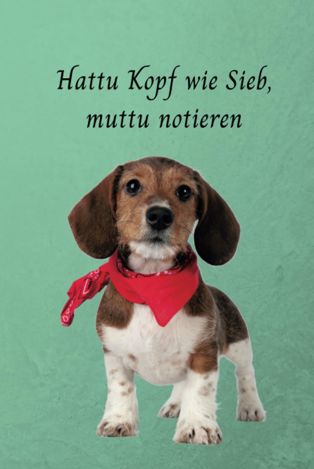 Hattu Kopf wie Sieb, muttu notieren: Notizbuch, 120 Seiten, kariert (German Edition)