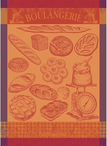 Miniatura 7 de Garnier Thiebaut - Toalla de cocina francesa jacquard 100% algodón, colección de frutas (Salade De Fruits Fucsia)