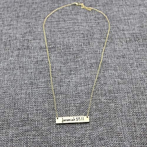 Memgift Christian Bar 𝐍𝐞𝐜𝐤𝐥𝐚𝐜𝐞 Bible Verse Faith Jewelry Baptism Christmas Birthday 𝐆𝐢𝐟𝐭 𝐟𝐨𝐫 𝐖𝐨𝐦𝐞𝐧 - Image 4