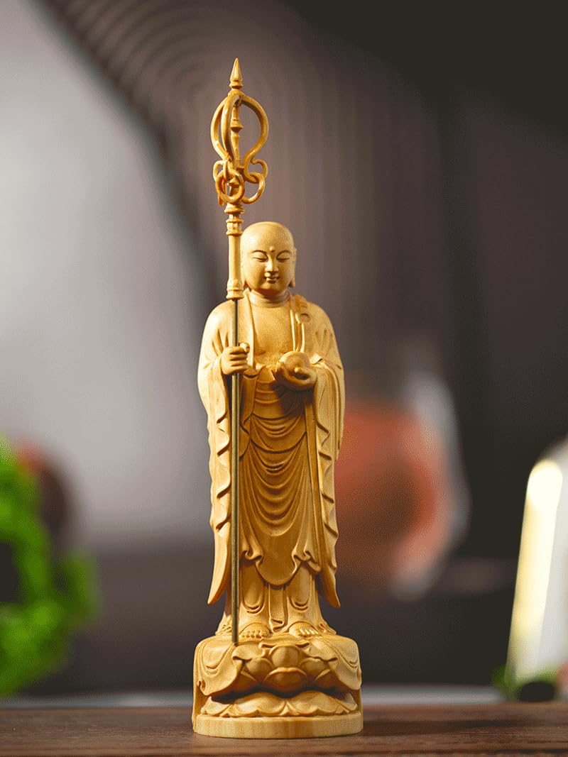 柘植　木彫/仏像 地藏菩薩　新品　美品 柘植 木彫/仏像 地藏菩薩 新品 美品 Amazon｜ミニ仏像 地蔵菩薩