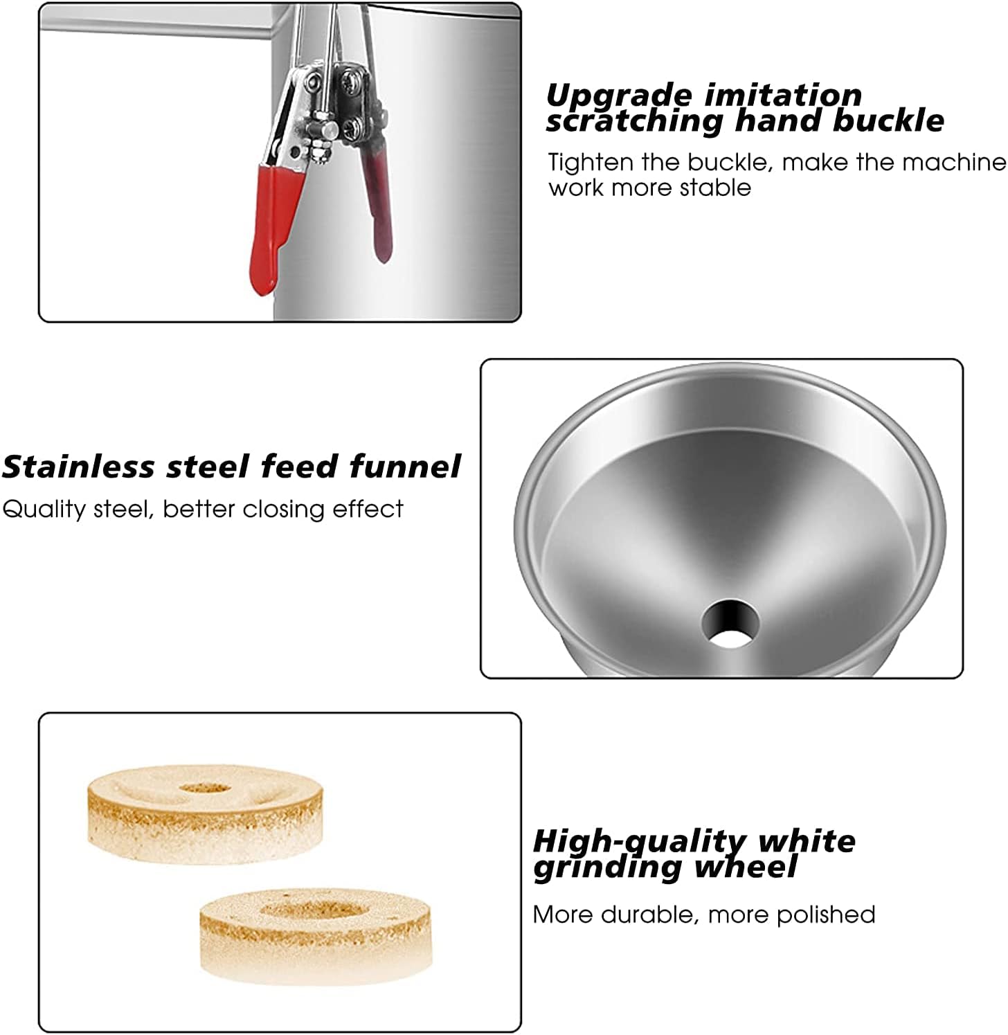 Commercial High-Volume Sesame Paste Machine, Peanut Butter Refiner Wet Grinder, Sesame Paste Cheese Stone Grinder