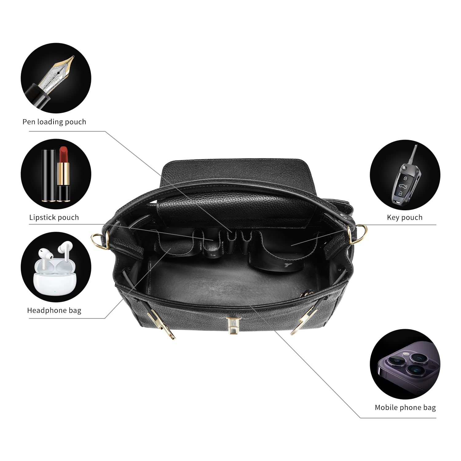 VICTORIA HYDE Bolso de mano para mujer, piel sintética, elegante, bolso de hombro grande, bolso de hombro para mujer, con varios compartimentos para trabajo, escuela, viajes